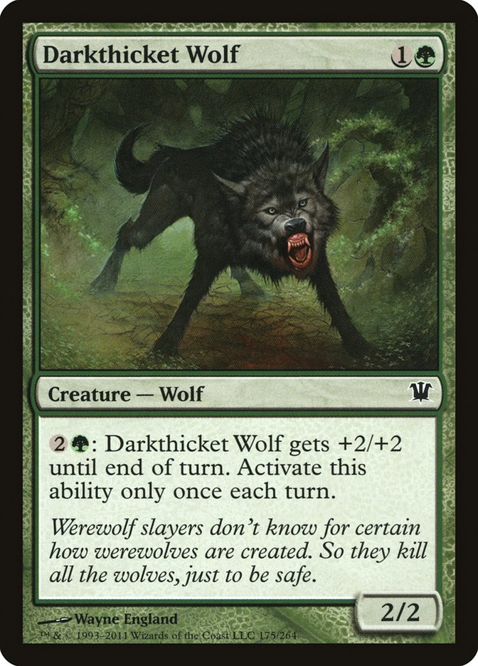 Darkthicket Wolf [Innistrad] MTG Single Magic: The Gathering    | Red Claw Gaming
