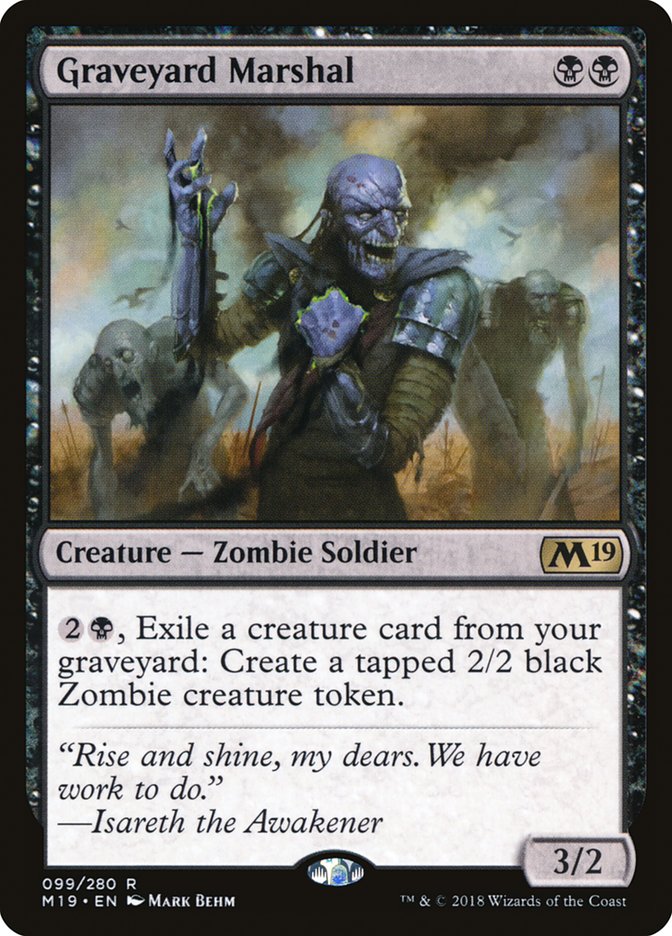 Graveyard Marshal [Core Set 2019] MTG Single Magic: The Gathering    | Red Claw Gaming