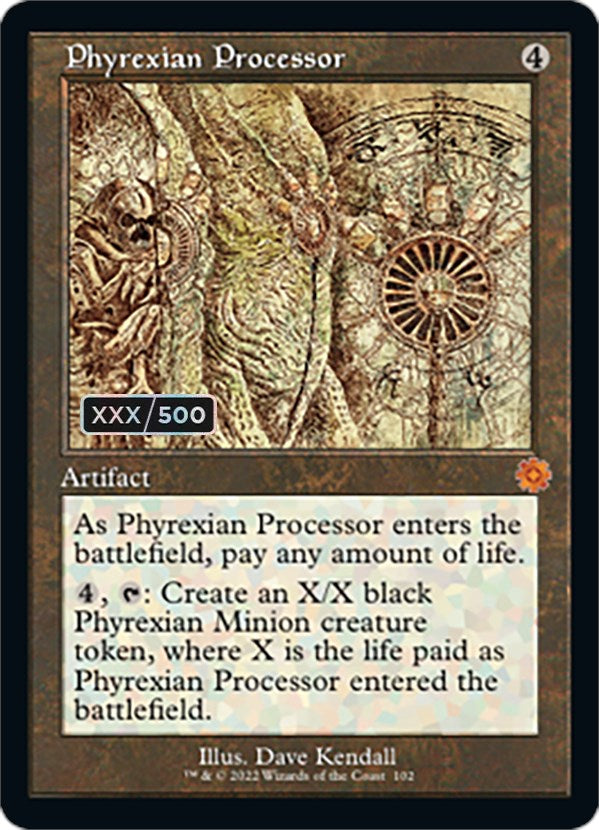 Phyrexian Processor (Retro Schematic) (Serialized) [The Brothers' War Retro Artifacts] MTG Single Magic: The Gathering    | Red Claw Gaming