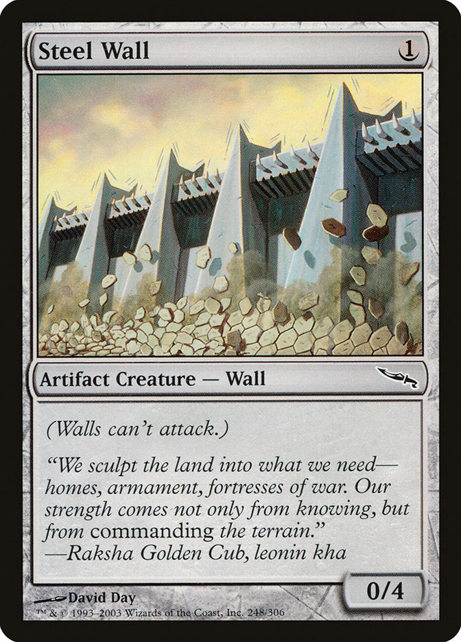 Steel Wall [Mirrodin] MTG Single Magic: The Gathering    | Red Claw Gaming