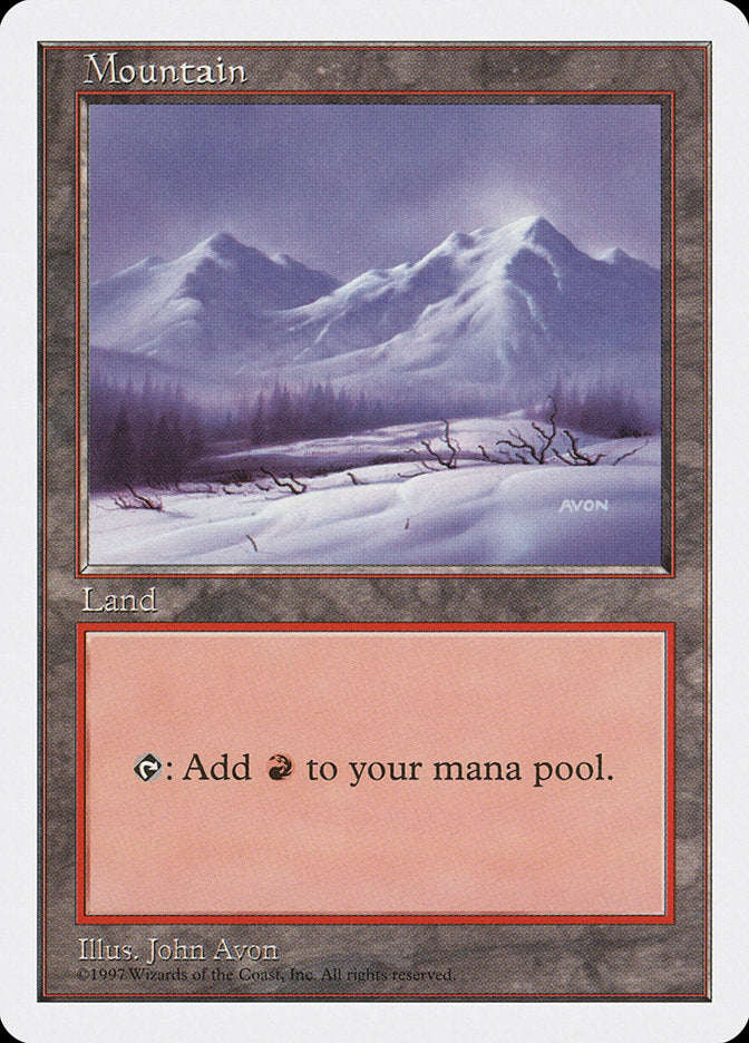 Mountain (442) [Fifth Edition] MTG Single Magic: The Gathering    | Red Claw Gaming