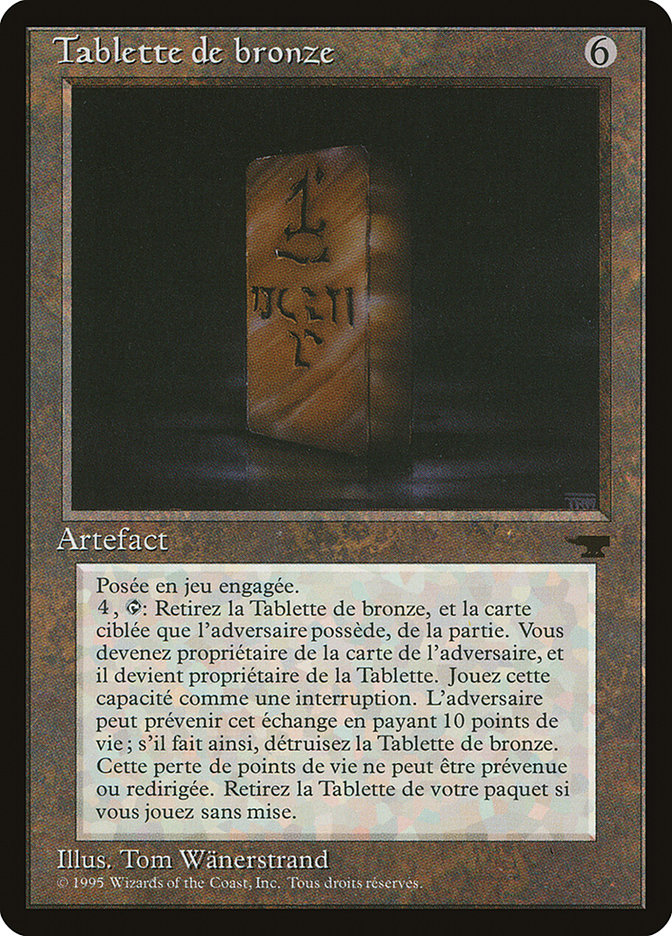 Bronze Tablet (French) - "Tablette de bronze" [Renaissance] MTG Single Magic: The Gathering    | Red Claw Gaming