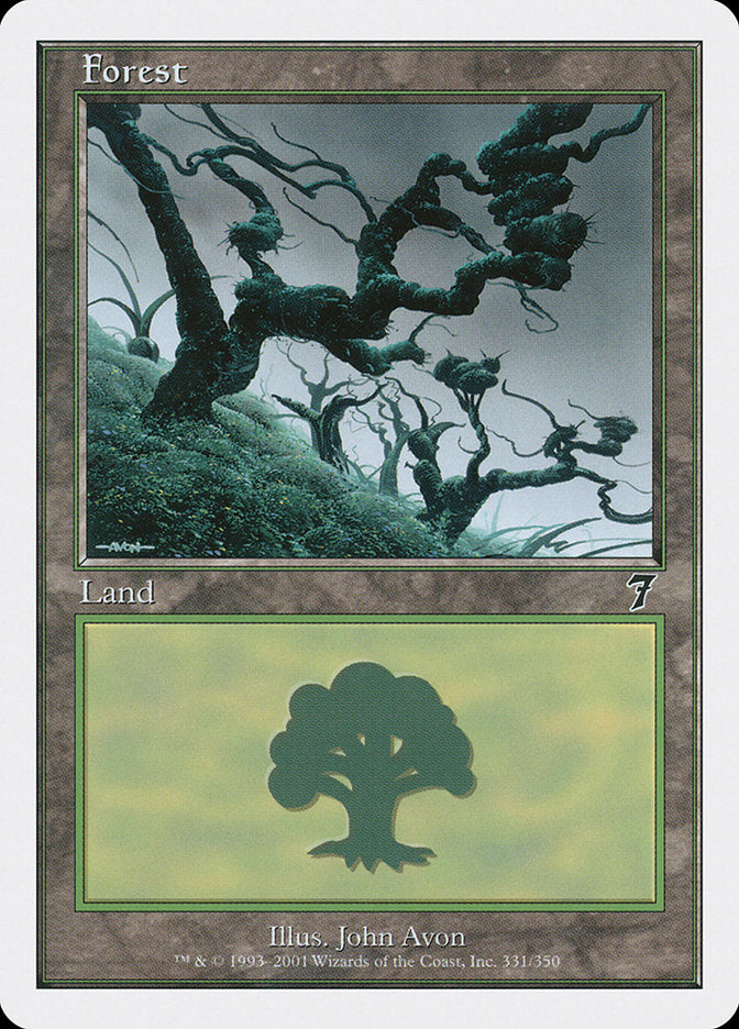 Forest (331) [Seventh Edition] MTG Single Magic: The Gathering    | Red Claw Gaming