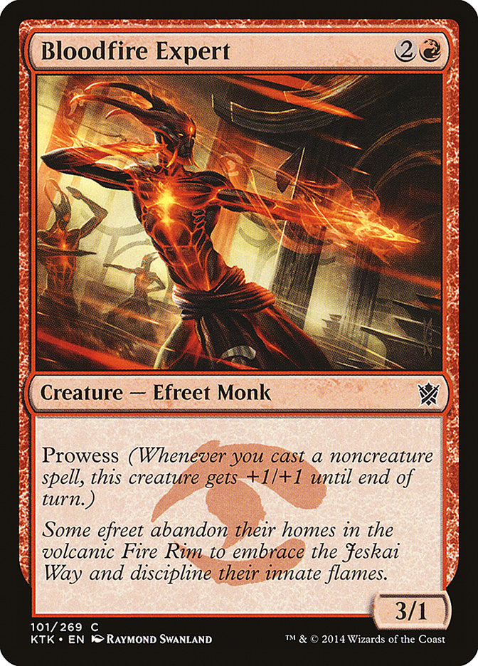 Bloodfire Expert [Khans of Tarkir] MTG Single Magic: The Gathering    | Red Claw Gaming
