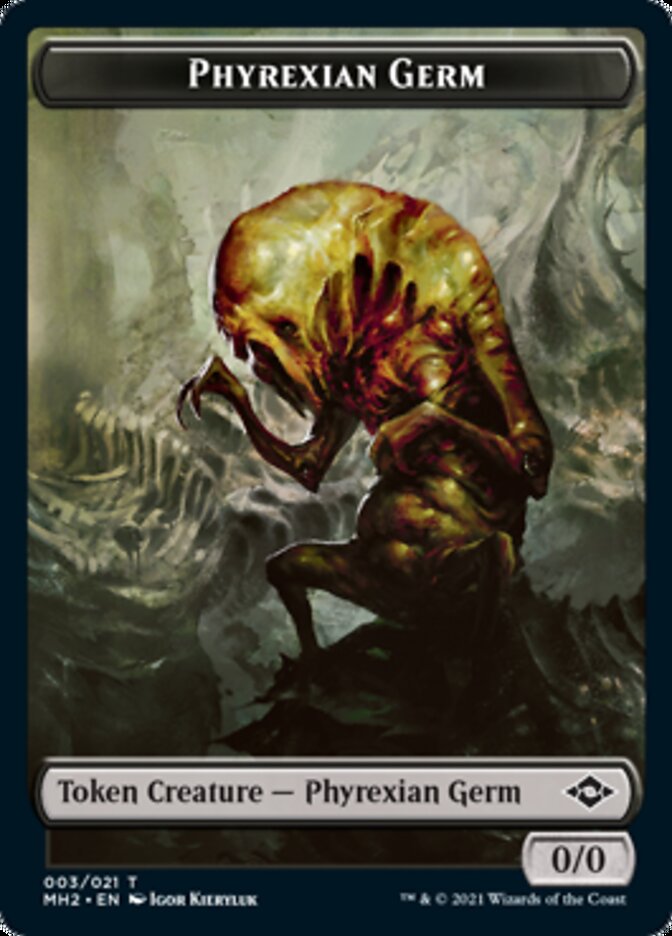 Food (17) // Phyrexian Germ Double-Sided Token [Modern Horizons 2 Tokens] MTG Single Magic: The Gathering    | Red Claw Gaming