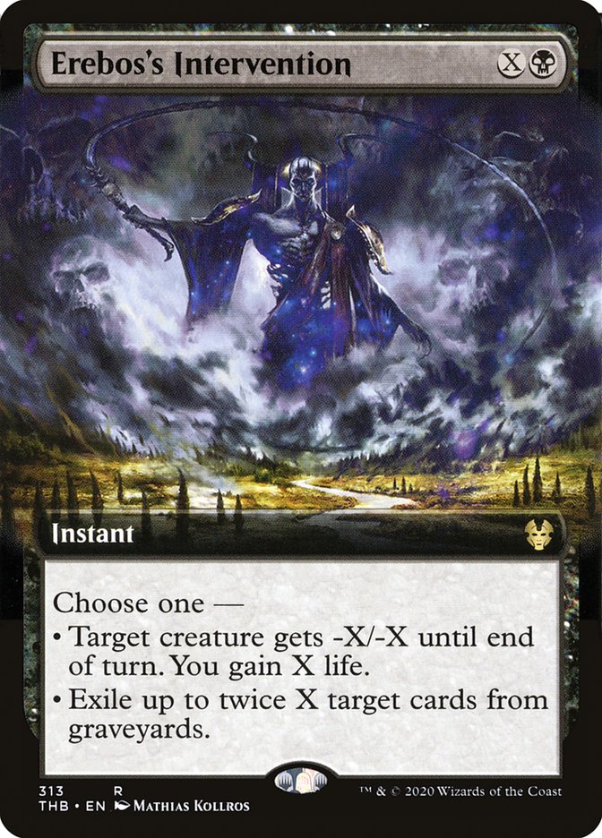 Erebos's Intervention (Extended Art) [Theros Beyond Death] MTG Single Magic: The Gathering    | Red Claw Gaming