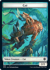 Saproling // Cat Double-Sided Token [Starter Commander Decks] MTG Single Magic: The Gathering    | Red Claw Gaming