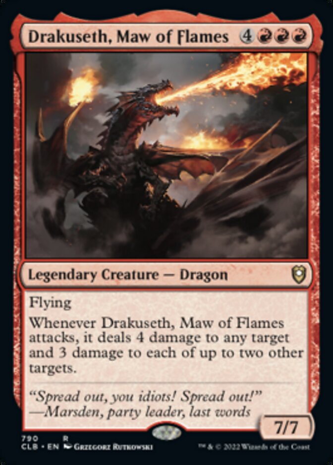 Drakuseth, Maw of Flames [Commander Legends: Battle for Baldur's Gate] MTG Single Magic: The Gathering    | Red Claw Gaming