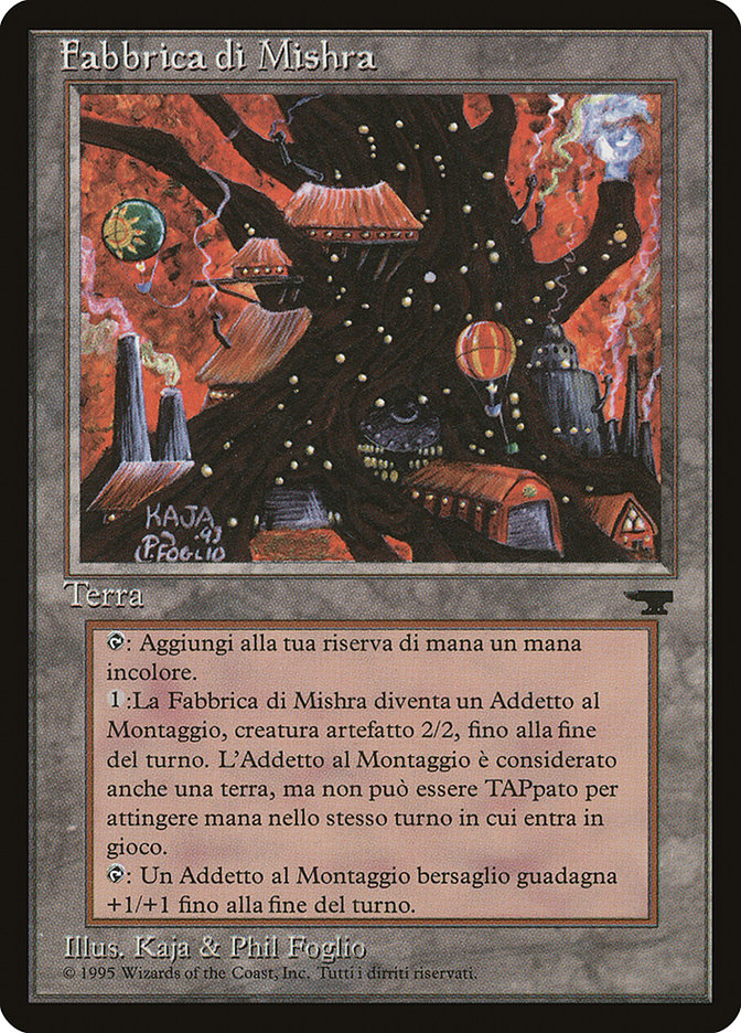 Mishra's Factory (Italian) - "Fabbrica di Mishra" [Rinascimento] MTG Single Magic: The Gathering    | Red Claw Gaming