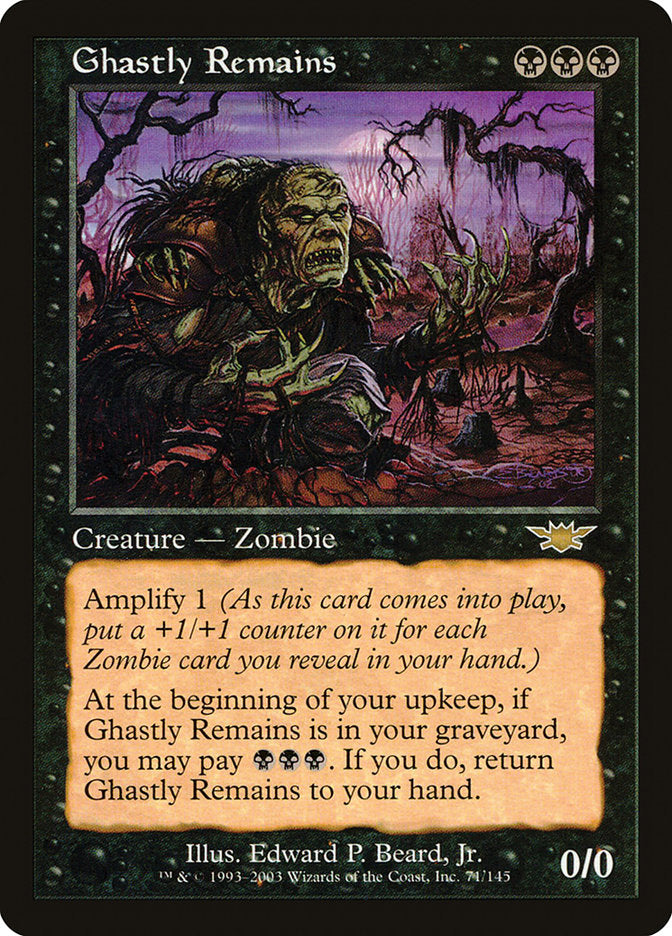 Ghastly Remains [Legions] MTG Single Magic: The Gathering    | Red Claw Gaming