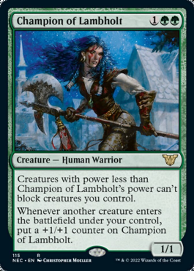 Champion of Lambholt [Kamigawa: Neon Dynasty Commander] MTG Single Magic: The Gathering    | Red Claw Gaming