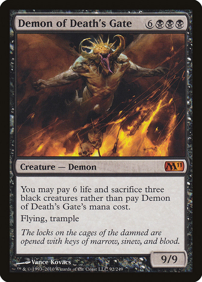Demon of Death's Gate [Magic 2011] MTG Single Magic: The Gathering    | Red Claw Gaming