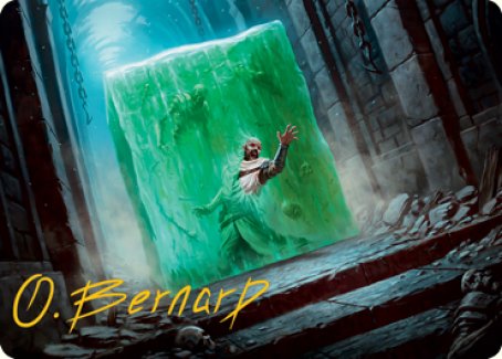 Gelatinous Cube Art Card (Gold-Stamped Signature) [Dungeons & Dragons: Adventures in the Forgotten Realms Art Series] MTG Single Magic: The Gathering    | Red Claw Gaming