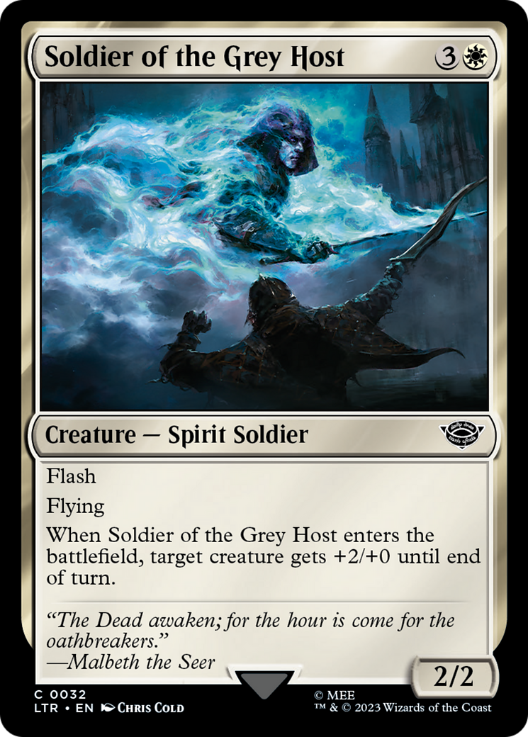 Soldier of the Grey Host [The Lord of the Rings: Tales of Middle-Earth] MTG Single Magic: The Gathering    | Red Claw Gaming