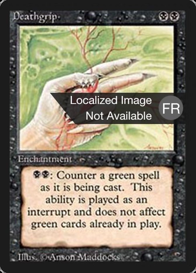 Deathgrip [Foreign Black Border] MTG Single Magic: The Gathering    | Red Claw Gaming