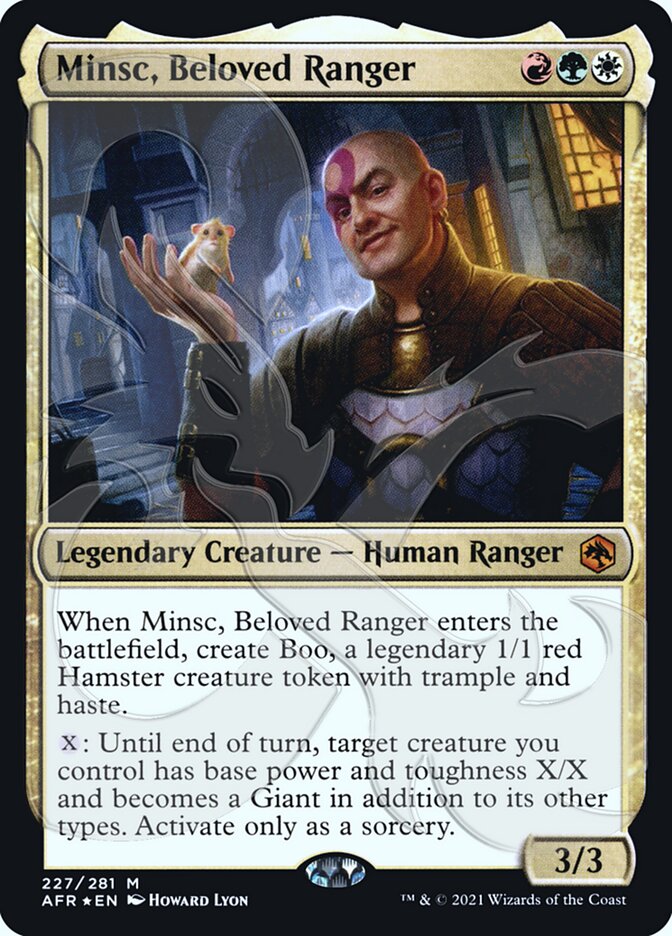 Minsc, Beloved Ranger (Ampersand Promo) [Dungeons & Dragons: Adventures in the Forgotten Realms Promos] MTG Single Magic: The Gathering    | Red Claw Gaming
