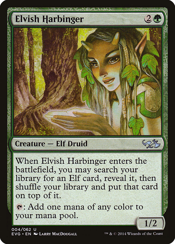 Elvish Harbinger (Elves vs. Goblins) [Duel Decks Anthology] MTG Single Magic: The Gathering    | Red Claw Gaming