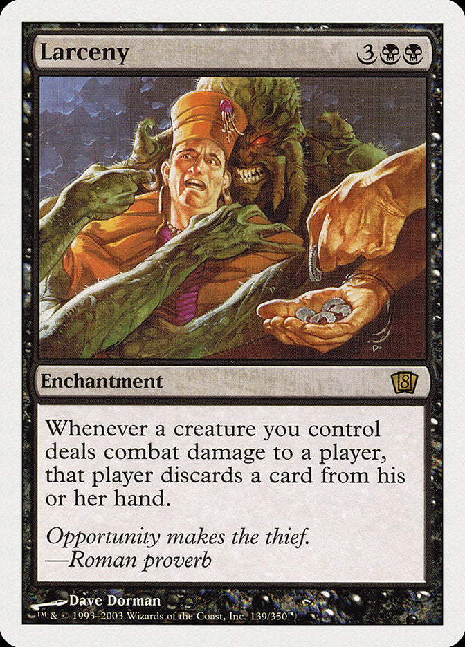 Larceny [Eighth Edition] MTG Single Magic: The Gathering    | Red Claw Gaming