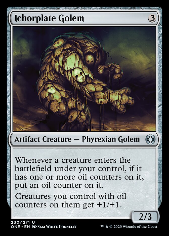 Ichorplate Golem [Phyrexia: All Will Be One] MTG Single Magic: The Gathering    | Red Claw Gaming
