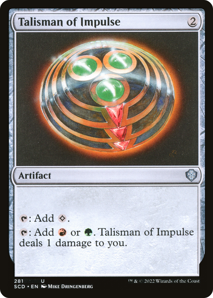 Talisman of Impulse [Starter Commander Decks] MTG Single Magic: The Gathering    | Red Claw Gaming