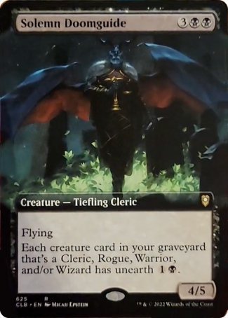 Solemn Doomguide (Extended Art) [Commander Legends: Battle for Baldur's Gate] MTG Single Magic: The Gathering    | Red Claw Gaming