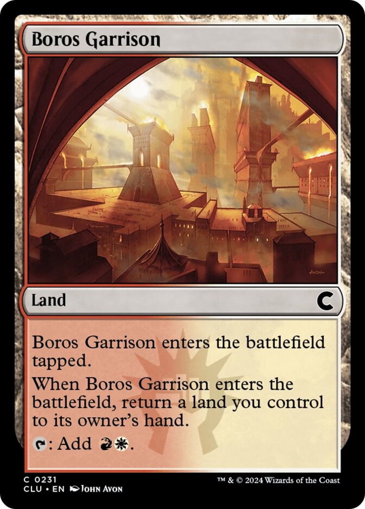 Boros Garrison [Ravnica: Clue Edition] MTG Single Magic: The Gathering    | Red Claw Gaming