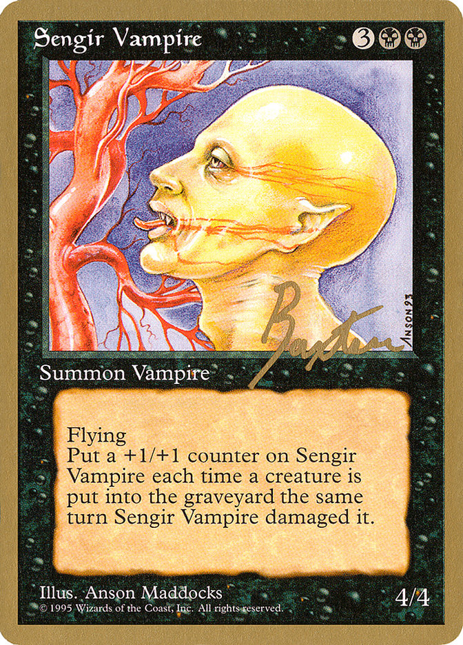 Sengir Vampire (George Baxter) [Pro Tour Collector Set] MTG Single Magic: The Gathering    | Red Claw Gaming
