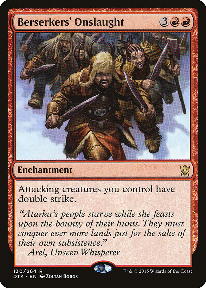 Berserkers' Onslaught [Dragons of Tarkir] MTG Single Magic: The Gathering    | Red Claw Gaming