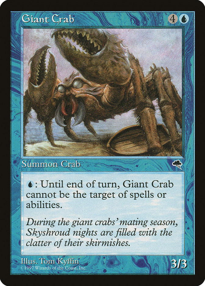 Giant Crab [Tempest] MTG Single Magic: The Gathering    | Red Claw Gaming
