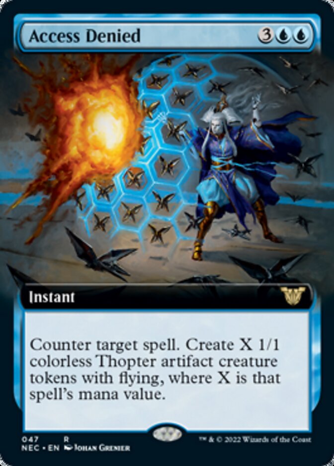 Access Denied (Extended Art) [Kamigawa: Neon Dynasty Commander] MTG Single Magic: The Gathering    | Red Claw Gaming