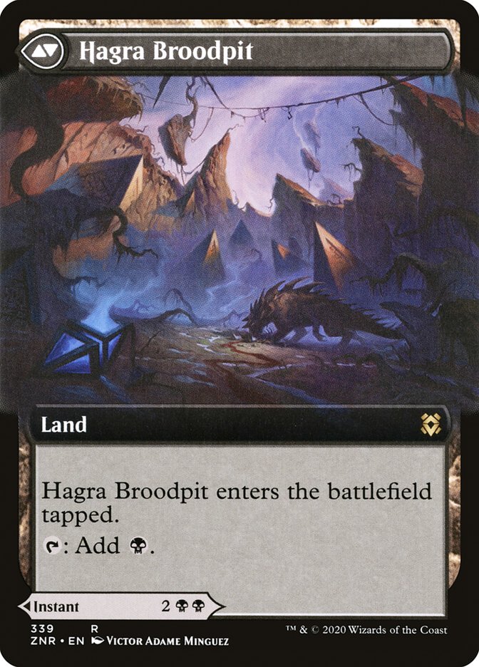 Hagra Mauling // Hagra Broodpit (Extended Art) [Zendikar Rising] MTG Single Magic: The Gathering    | Red Claw Gaming
