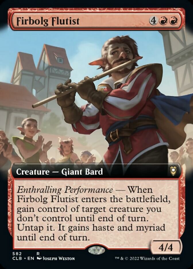 Firbolg Flutist (Extended Art) [Commander Legends: Battle for Baldur's Gate] MTG Single Magic: The Gathering    | Red Claw Gaming
