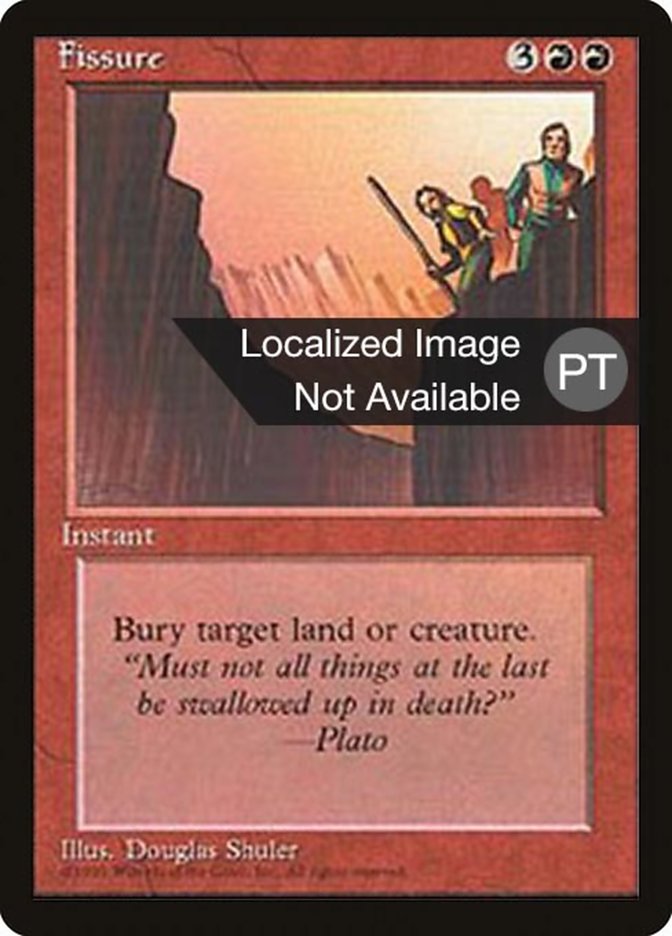 Fissure [Fourth Edition (Foreign Black Border)] MTG Single Magic: The Gathering    | Red Claw Gaming