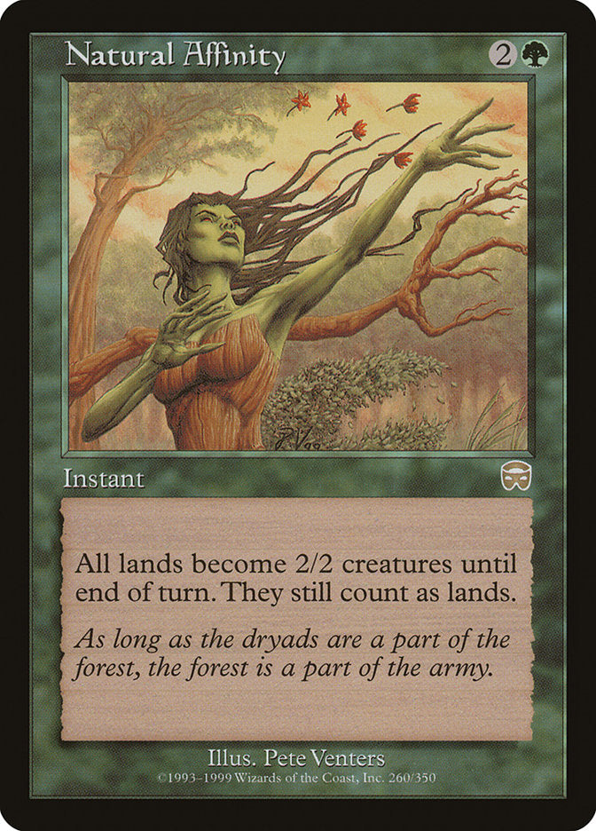 Natural Affinity [Mercadian Masques] MTG Single Magic: The Gathering    | Red Claw Gaming