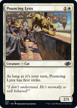 Pouncing Lynx [Jumpstart 2022] MTG Single Magic: The Gathering    | Red Claw Gaming
