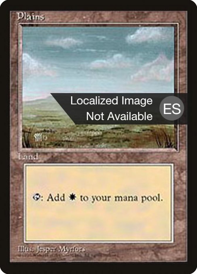 Plains (C) [Fourth Edition (Foreign Black Border)] MTG Single Magic: The Gathering    | Red Claw Gaming
