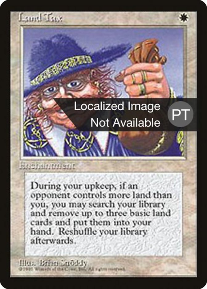 Land Tax [Fourth Edition (Foreign Black Border)] MTG Single Magic: The Gathering    | Red Claw Gaming