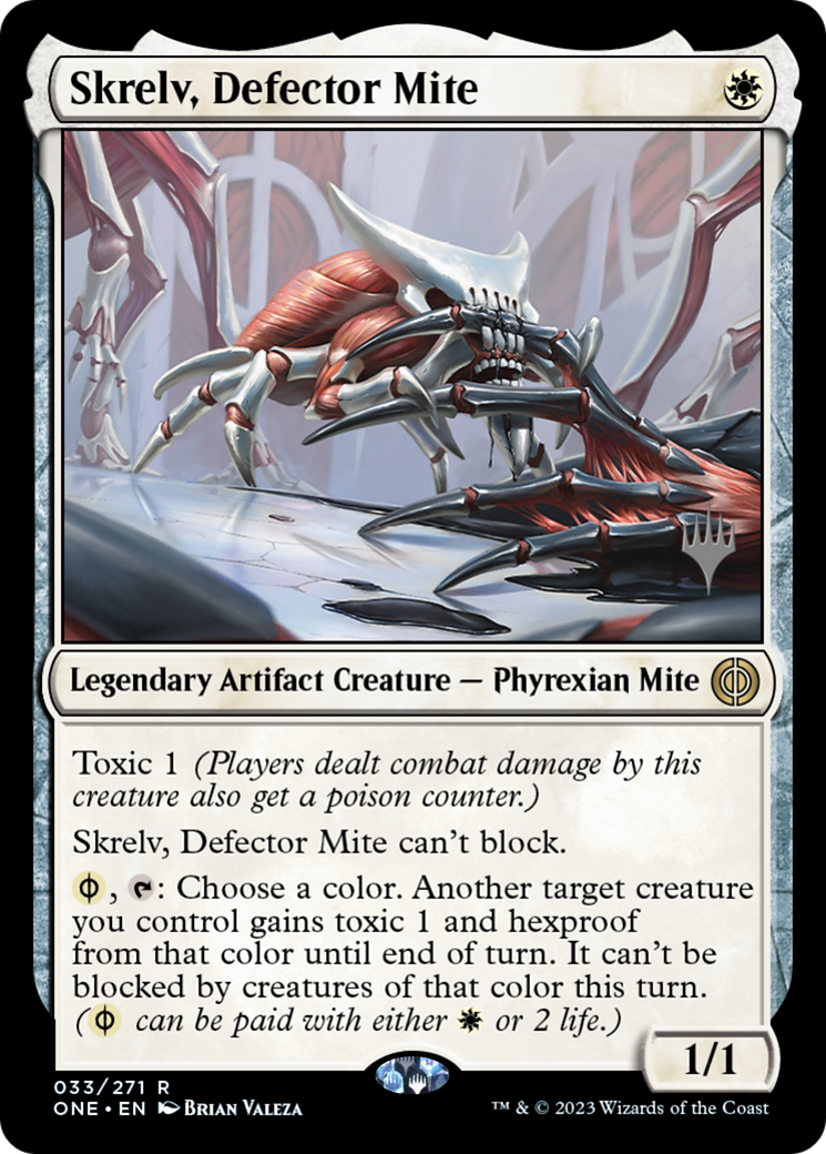 Skrelv, Defector Mite (Promo Pack) [Phyrexia: All Will Be One Promos] MTG Single Magic: The Gathering    | Red Claw Gaming