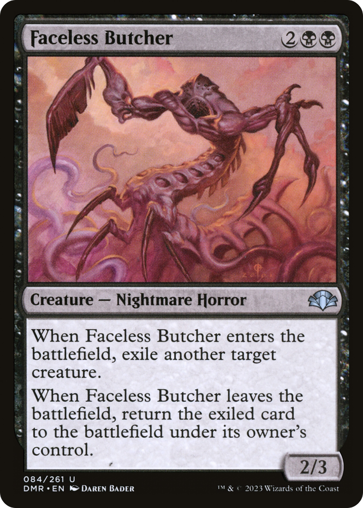 Faceless Butcher [Dominaria Remastered] MTG Single Magic: The Gathering    | Red Claw Gaming