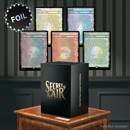 Secret Lair Full Text Land - Foil Sealed Magic the Gathering Wizards of the Coast    | Red Claw Gaming
