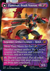 Flamewar, Brash Veteran // Flamewar, Streetwise Operative (Shattered Glass) [Transformers] MTG Single Magic: The Gathering    | Red Claw Gaming