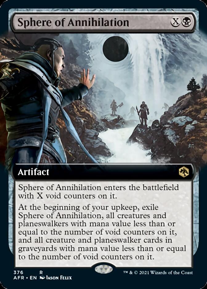 Sphere of Annihilation (Extended Art) [Dungeons & Dragons: Adventures in the Forgotten Realms] MTG Single Magic: The Gathering    | Red Claw Gaming