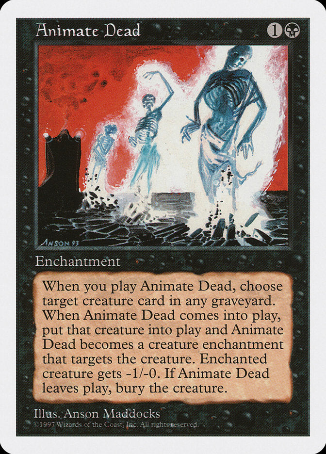 Animate Dead [Fifth Edition] MTG Single Magic: The Gathering    | Red Claw Gaming