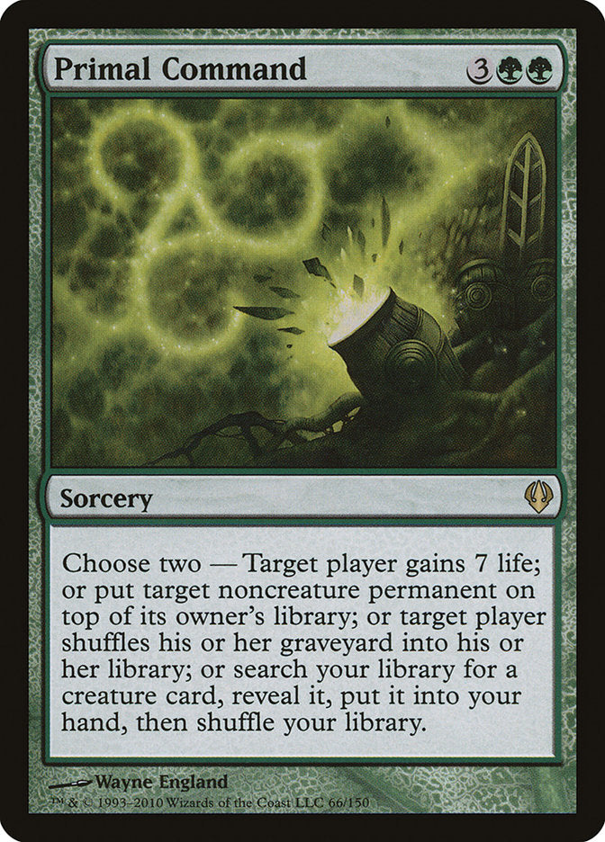 Primal Command [Archenemy] MTG Single Magic: The Gathering    | Red Claw Gaming