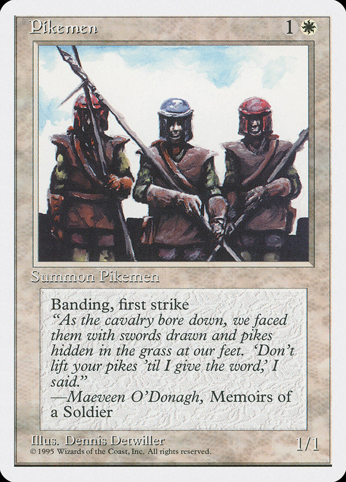 Pikemen [Fourth Edition] MTG Single Magic: The Gathering    | Red Claw Gaming