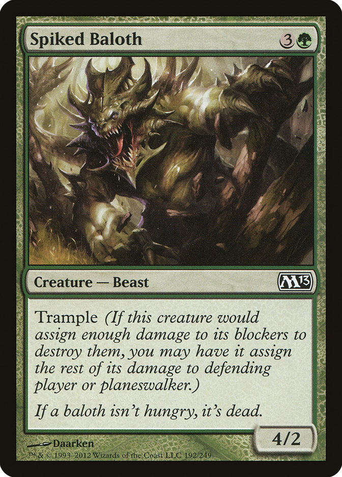 Spiked Baloth [Magic 2013] MTG Single Magic: The Gathering    | Red Claw Gaming
