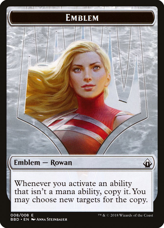Rowan Kenrith Emblem [Battlebond Tokens] MTG Single Magic: The Gathering    | Red Claw Gaming