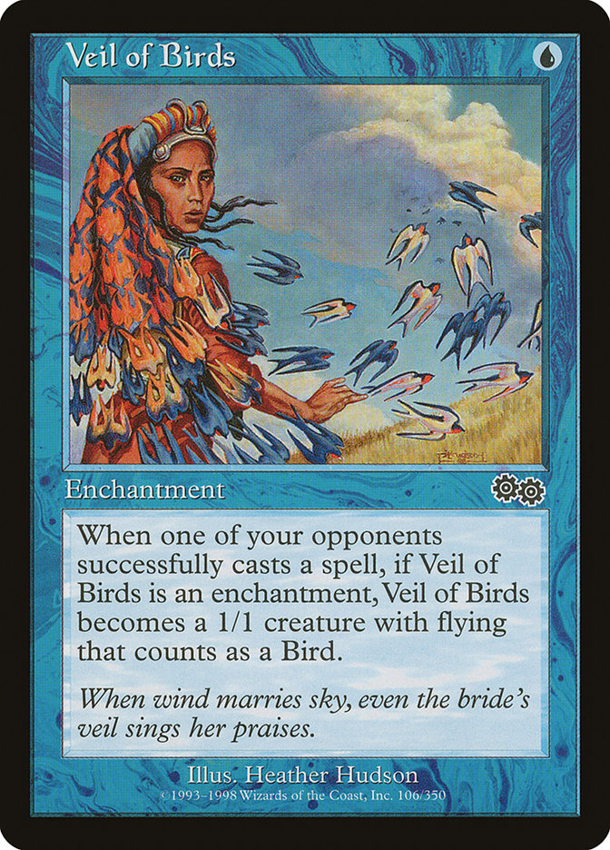 Veil of Birds [Urza's Saga] MTG Single Magic: The Gathering    | Red Claw Gaming