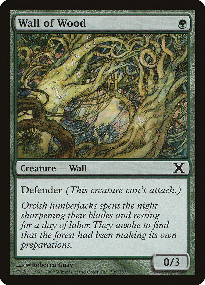 Wall of Wood [Tenth Edition] MTG Single Magic: The Gathering    | Red Claw Gaming