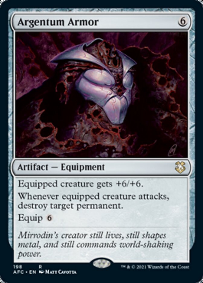 Argentum Armor [Dungeons & Dragons: Adventures in the Forgotten Realms Commander] MTG Single Magic: The Gathering    | Red Claw Gaming